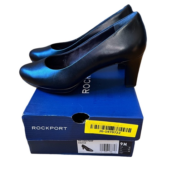 NEW!ROCKPORT Women’s Total Motion Leah classic Pump Shoe Low Platform Black Sz9 - Picture 5 of 8